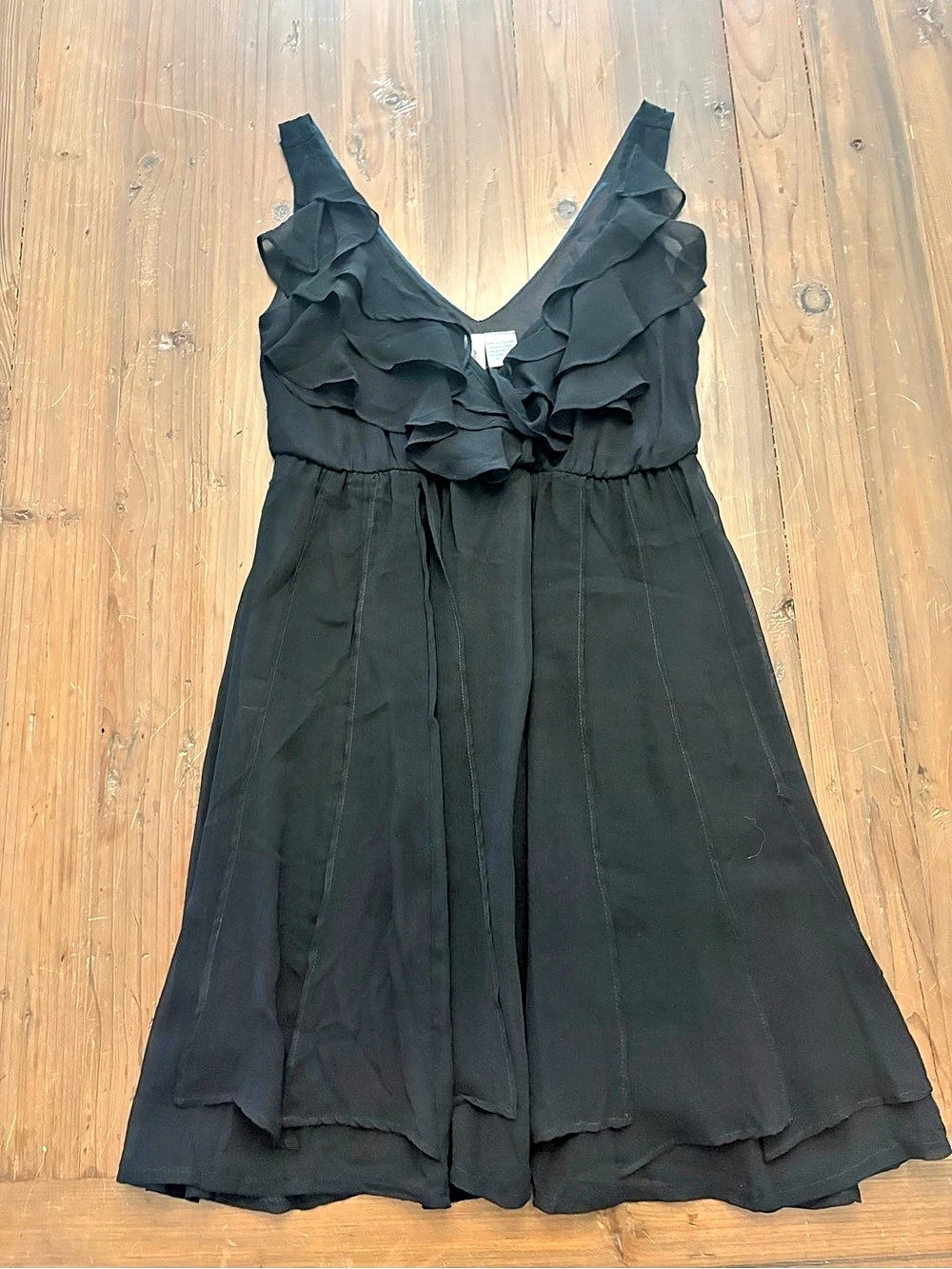 Aggie Cami Ruffle Mini Dress Ruffle Mini Dress in Black Small